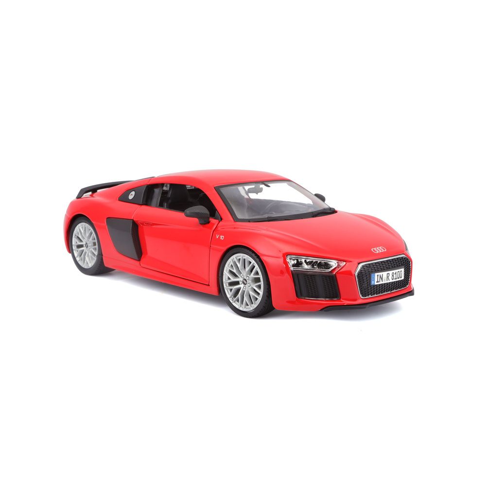 Maisto - 1/24 Audi R8 V10 Plus Metal Toy Car - Red