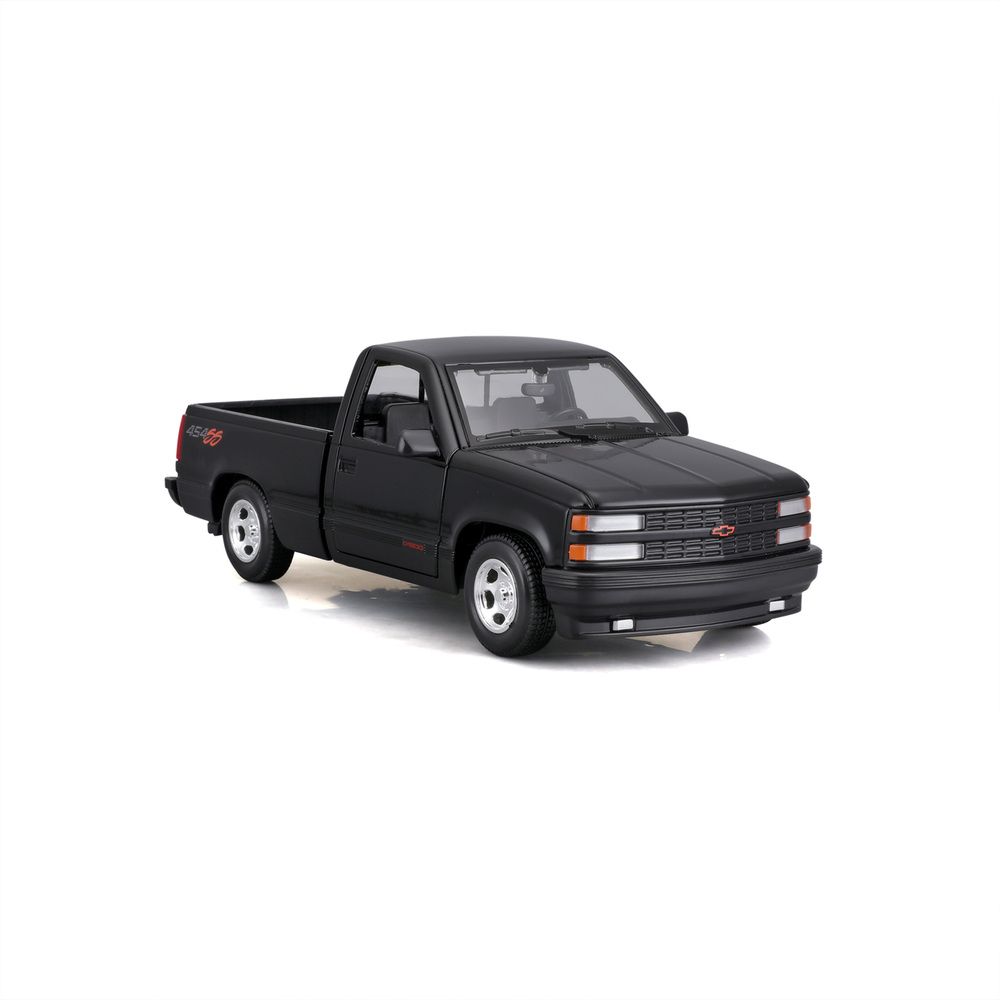 Maisto - 1/24 1993 Chevrolet 454 Metal Pick-Up Toy Truck - Black