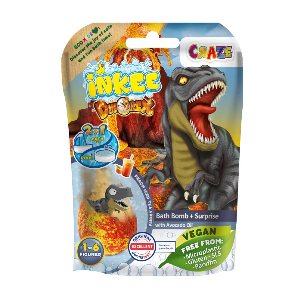 Craze - Inkee Surprise Dino Bath Bomb - Design May Vary - 1 Pc