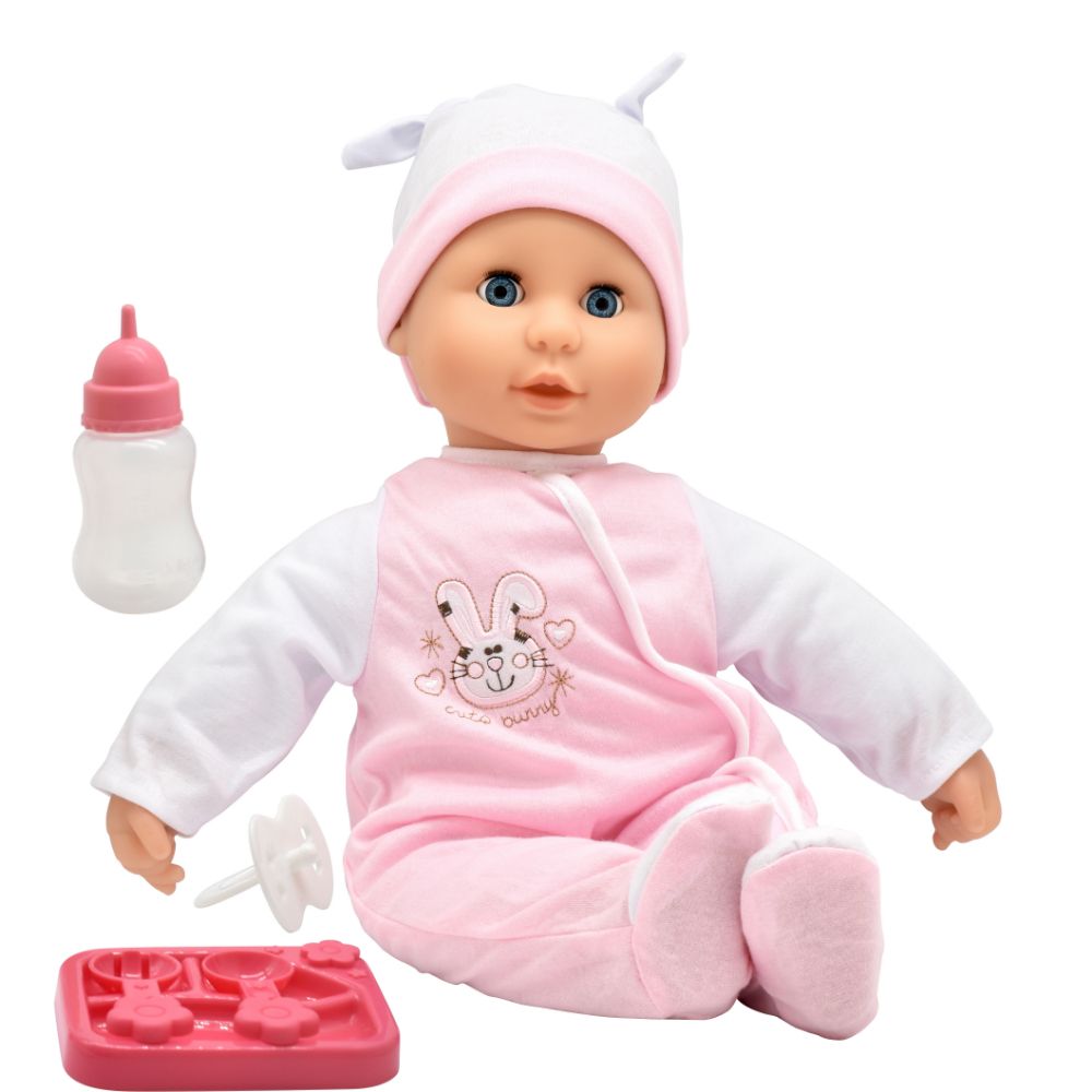 Dollsworld - Talking Tammy Baby Doll With Accessories - Pink - 18-Inch