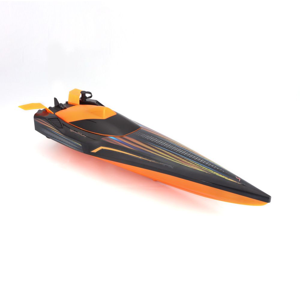 Maisto Tech - RC Hydro Blaster Toy Boat - Black/Orange