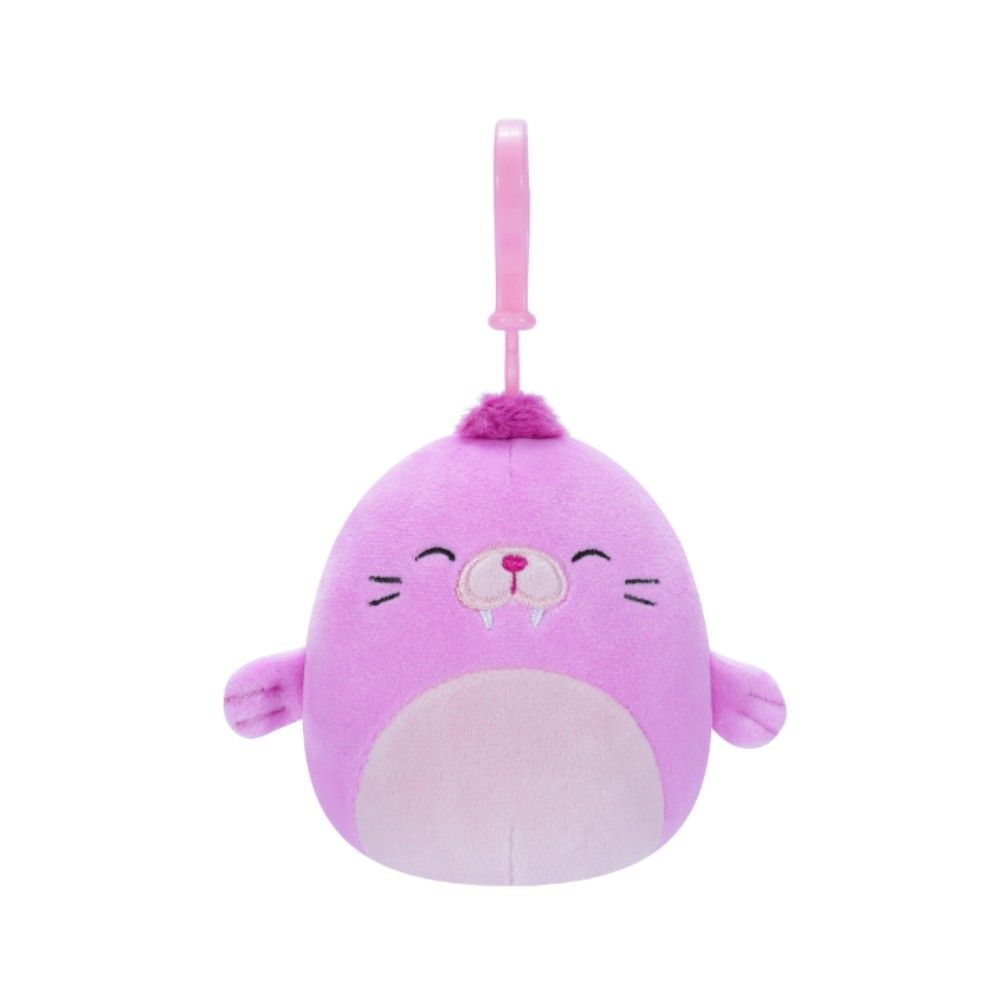 Squishmallows - Little Plush - Clip-on - Pepper - Pink Walrus 3.5"