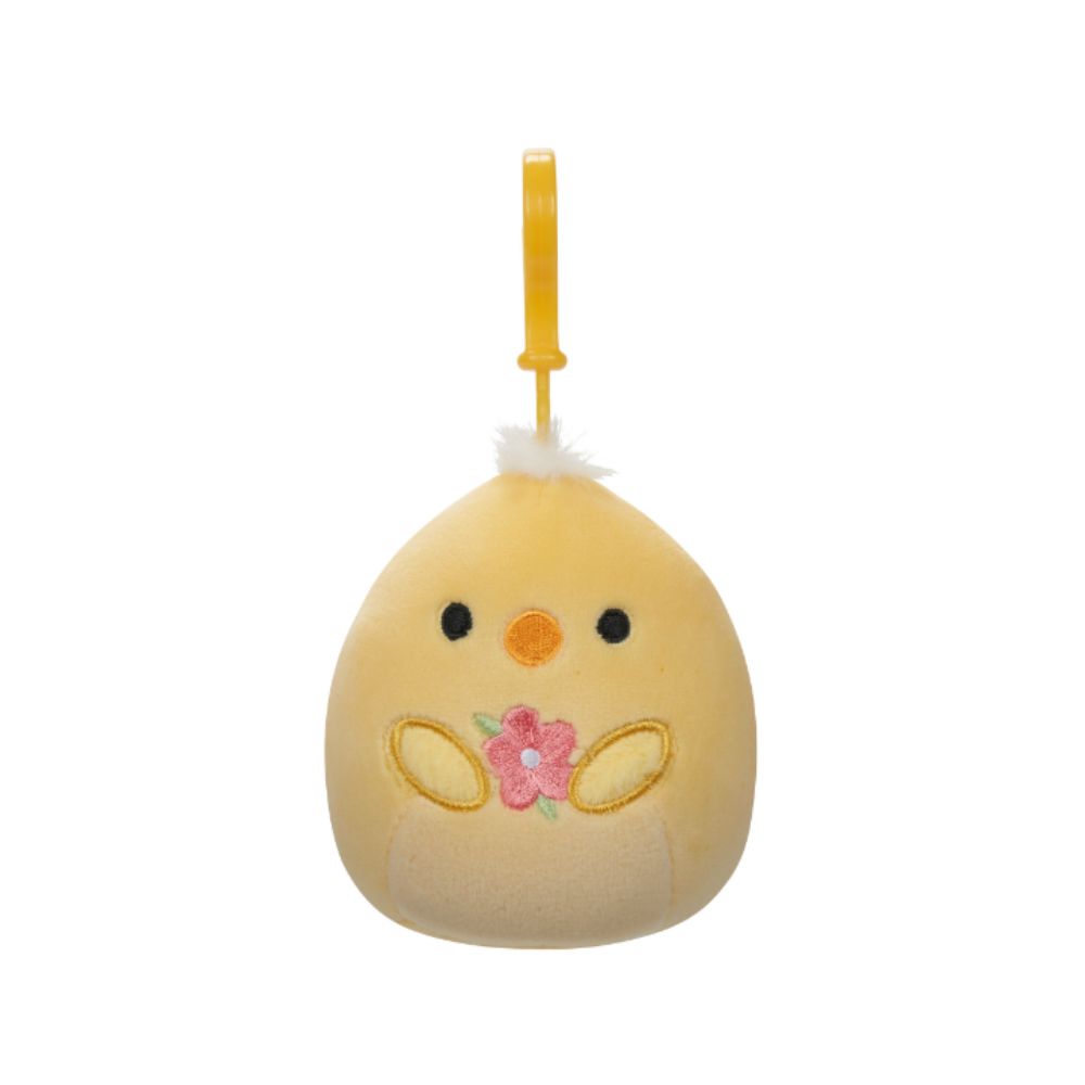 Squishmallows - Tristan The Chick Clip-On Plush Toy - 9cm - Yellow