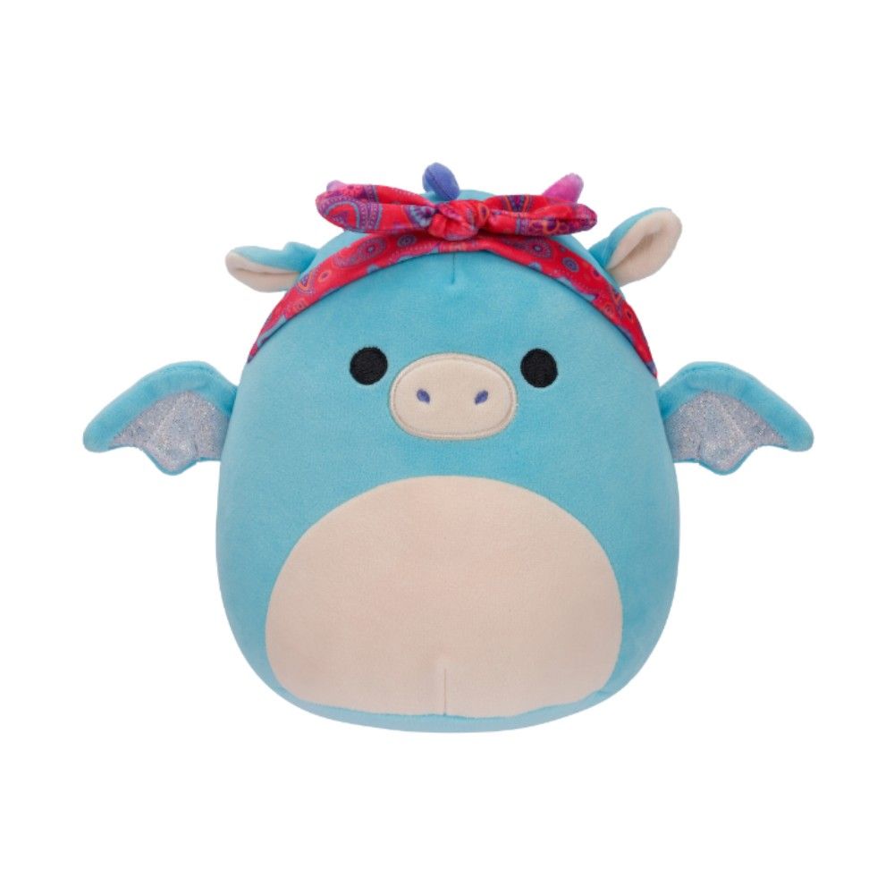 Squishmallows - Little Plush - Tatiana - Dark Teal Dragon W/Bandana  7.5"