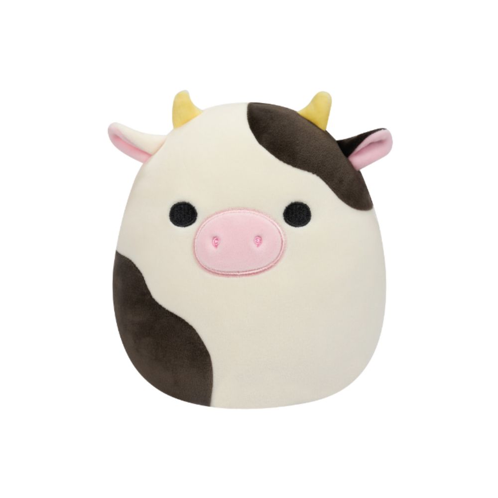 Squishmallows - Connor Cow Plush Toy - 19cm - Black/White