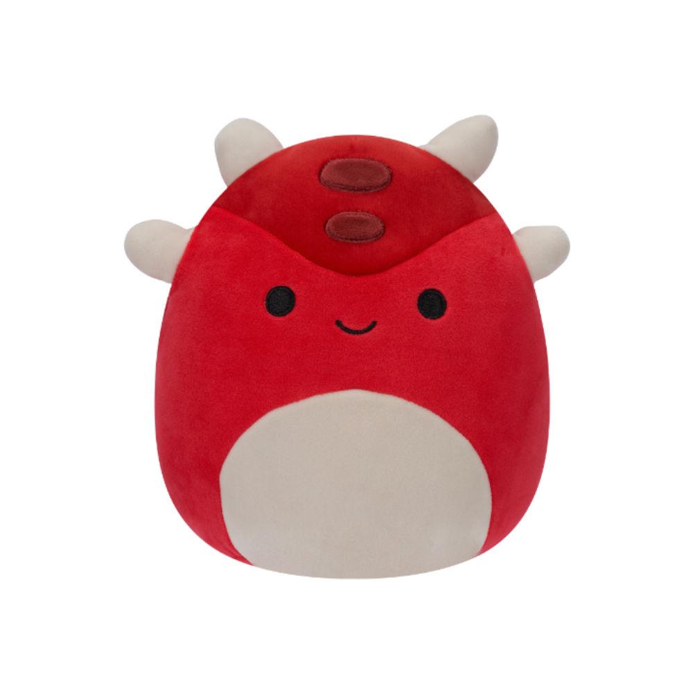 Squishmallows - Sergio The Armored Dino Plush Toy - 19cm - Red