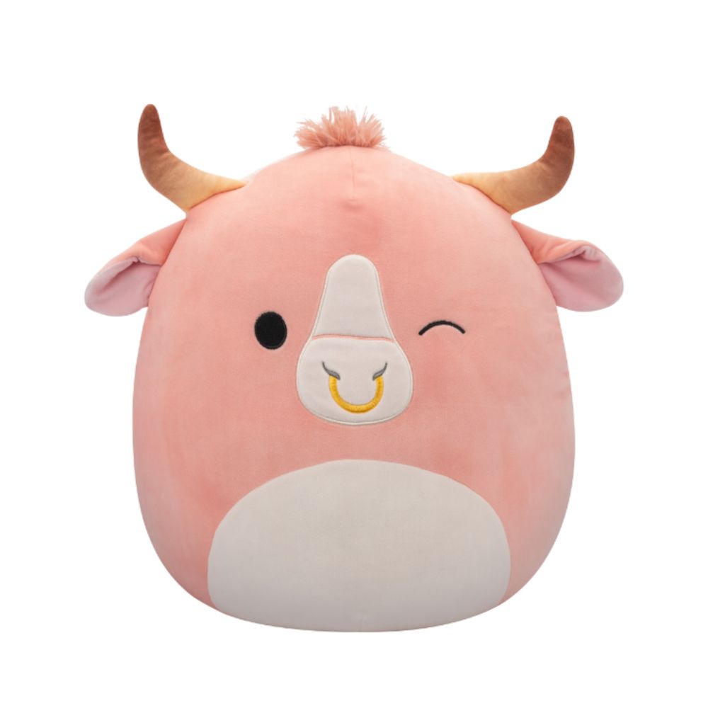 Squishmallows - Houston Brahma Bull Plush Toy - 40cm - Peach