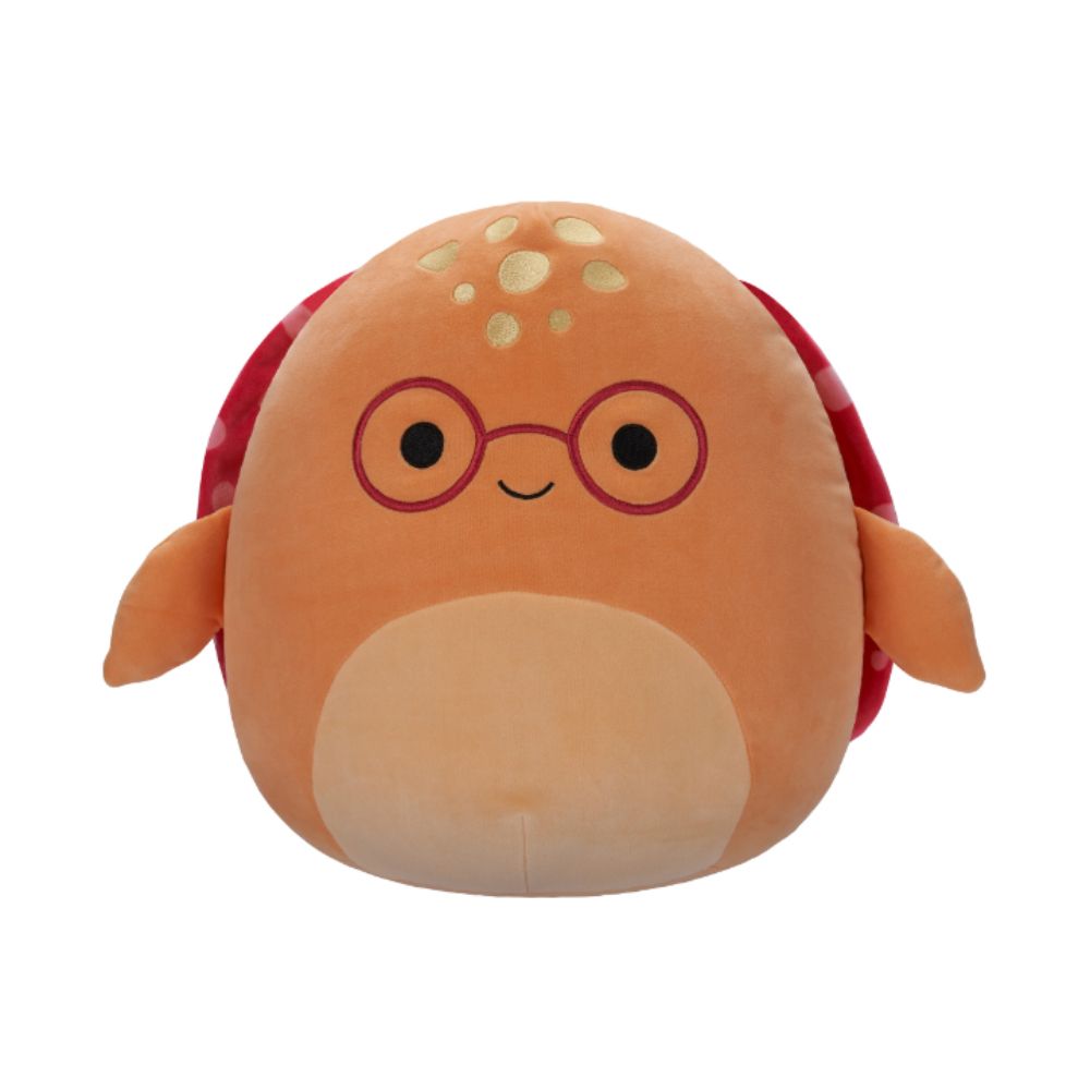 Squishmallows - Leatherback Turtle With Glasses Plush Toy - 35cm - Orange