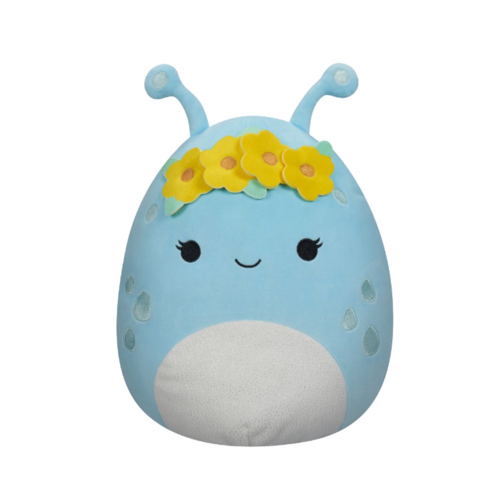 Squishmallows - Neelu Alien With Flower Crown Plush Toy - 30cm - Pastel Blue