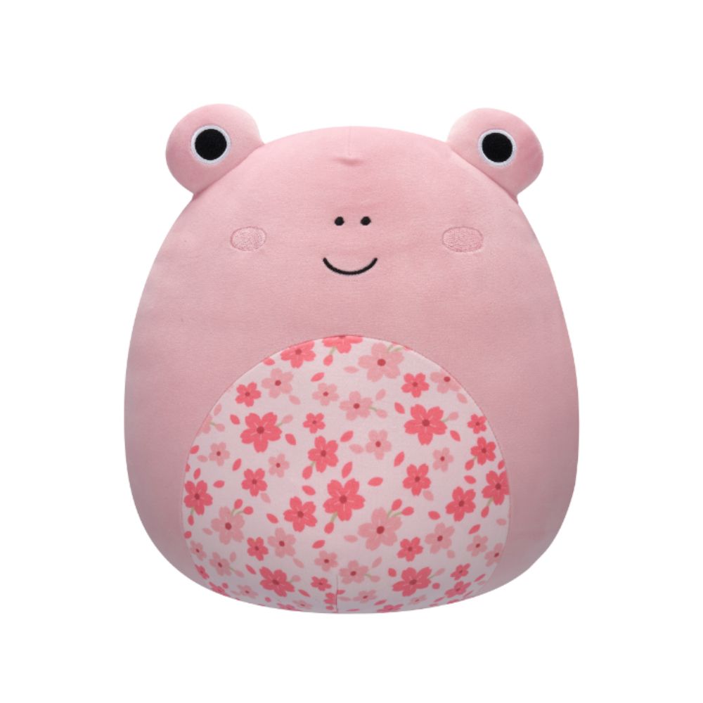 Squishmallows - Kline Frog With Sakura Flower Belly Plush Toy - 30cm - Pink