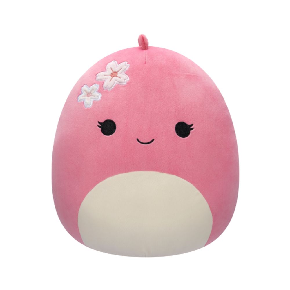 Squishmallows - Moira Dinosaur With Sakura Flowers Plush Toy - 30cm - Pink