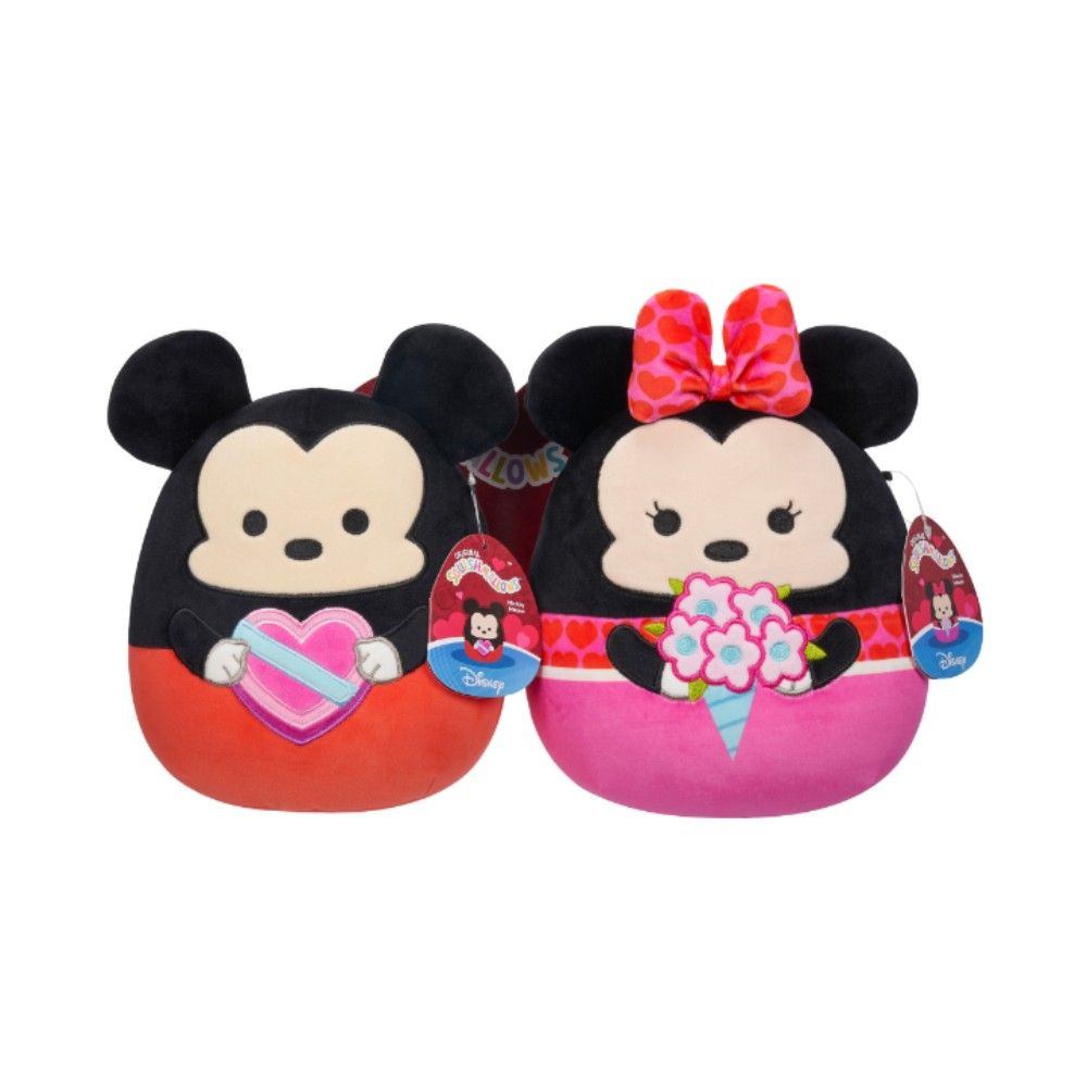 Squishmallows - Disney Valentine Pair - Mickey And Minnie - 8"