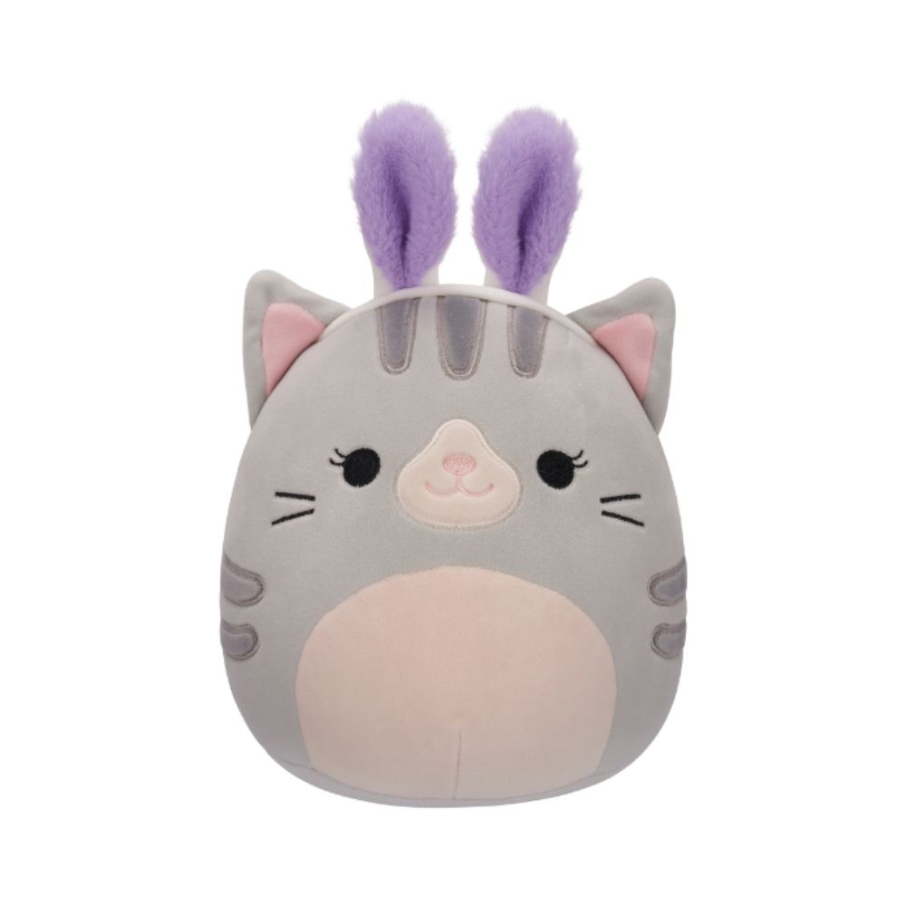 Squishmallows - Tally The Cat Plush Toy - 19cm - Grey