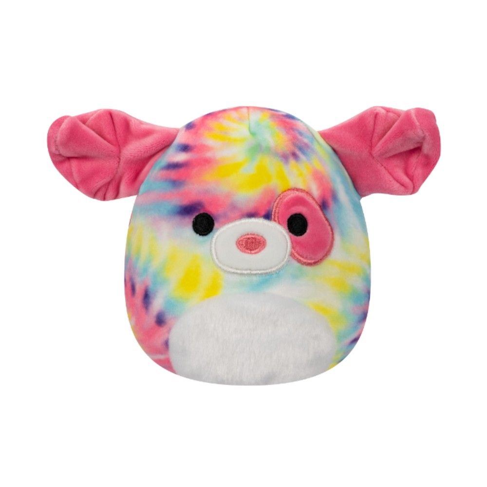 Squishmallows - Little Plush Flipamallows - Laura/Shena - Pink Tabby Cat/Rainbow Tie-Dye Dog - 5"