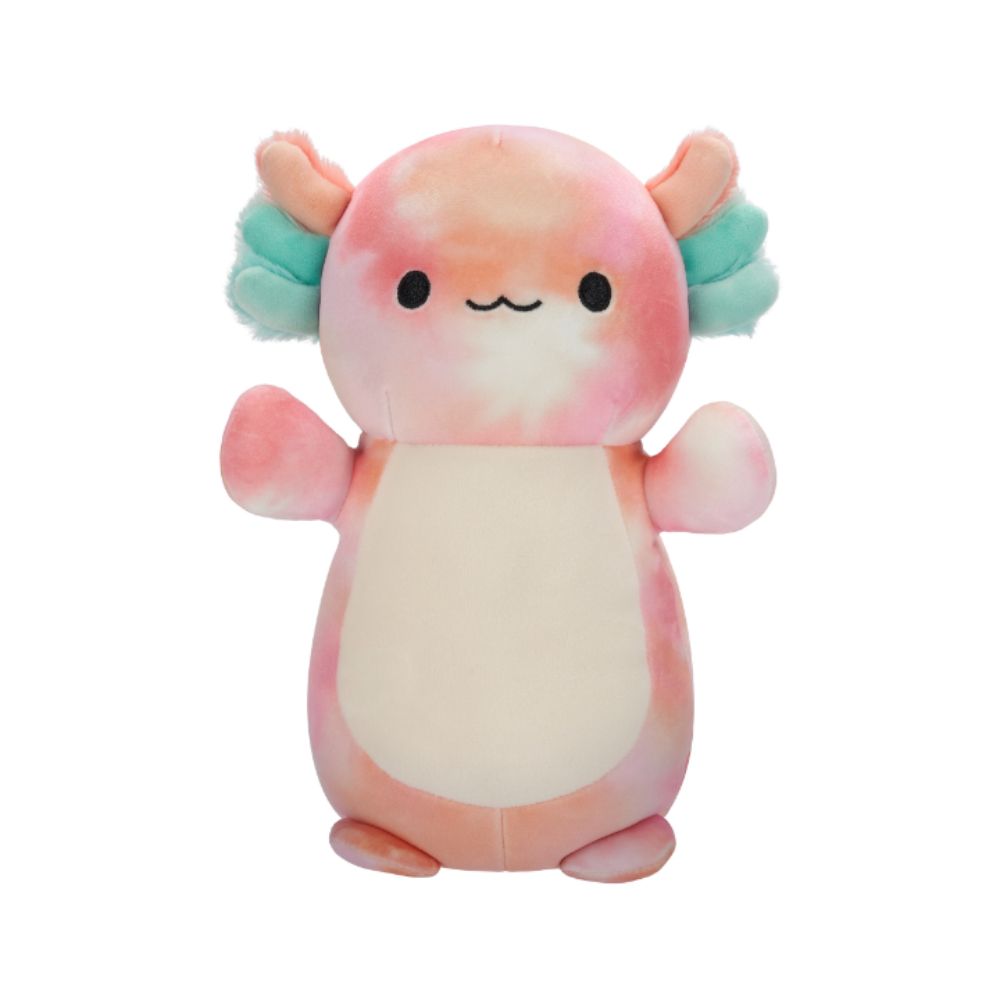 Squishmallows - Aksel Tie-Dye Axolotl Hugmee Plush Toy - 35cm - Peach