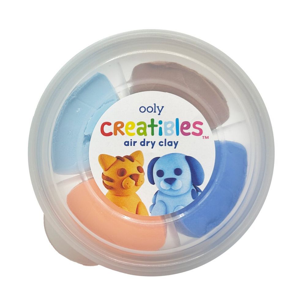 Ooly - Creatibles D.I.Y. Air Dry Clay Kit - Pet BFFs - 4 Pcs