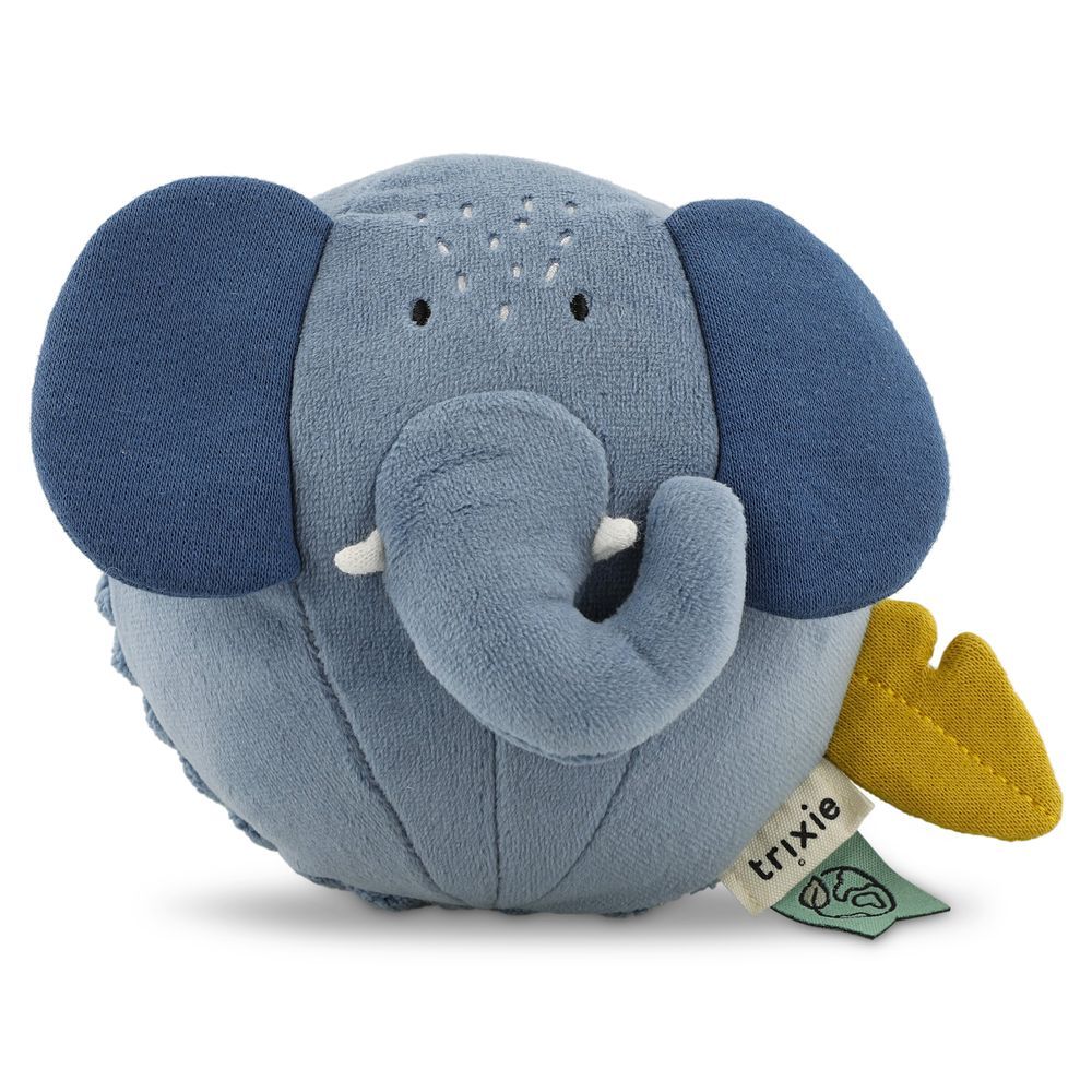 Trixie - Sound Plush Ball - Mrs. Elephant - Blue - 12cm