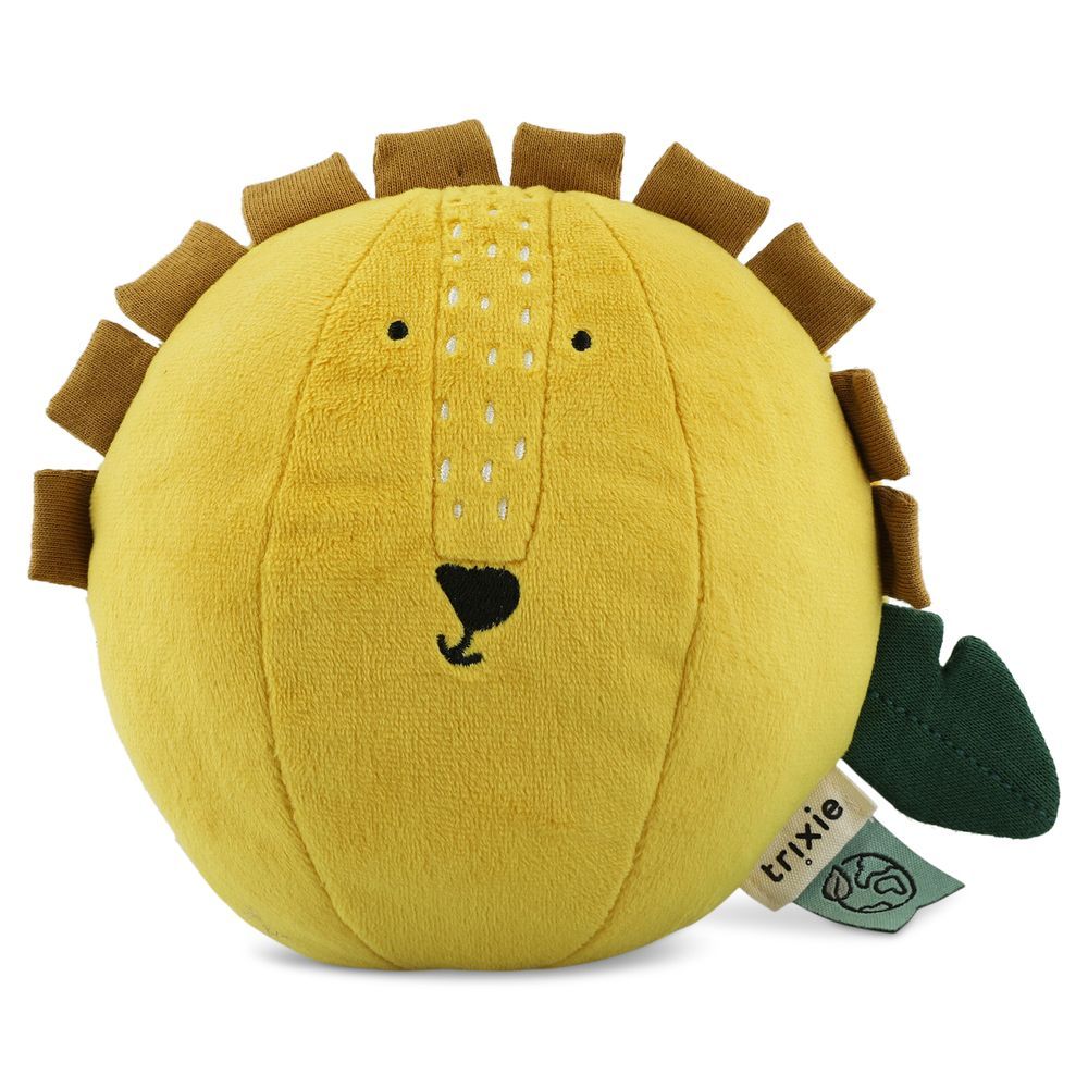 Trixie - Sound Plush Ball - Mr. Lion - Yellow - 12cm