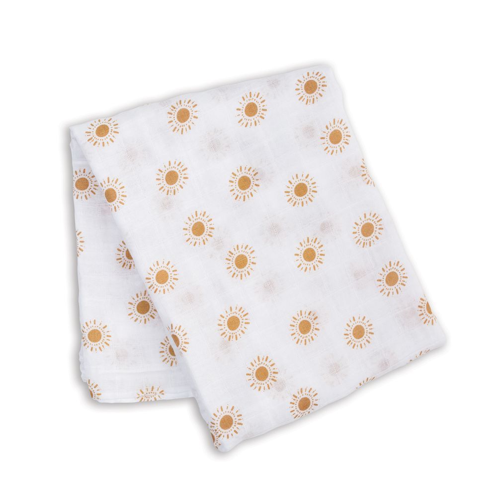 Lulujo - Muslin Swaddle - Suns - Large