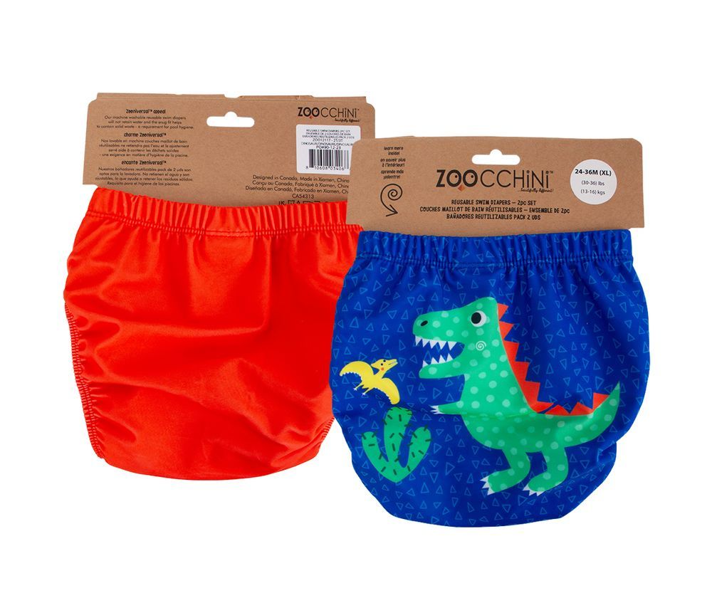 Zoocchini - 2pc-Set - Swim Diapers - Dinosaur