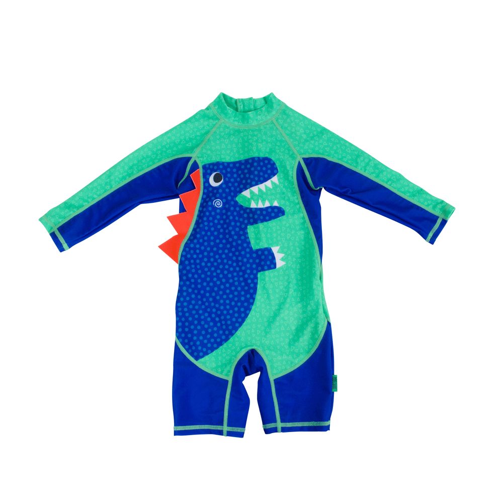 Zoocchini - Baby/Toddler Rashguard One Piece Swimsuit - Dino