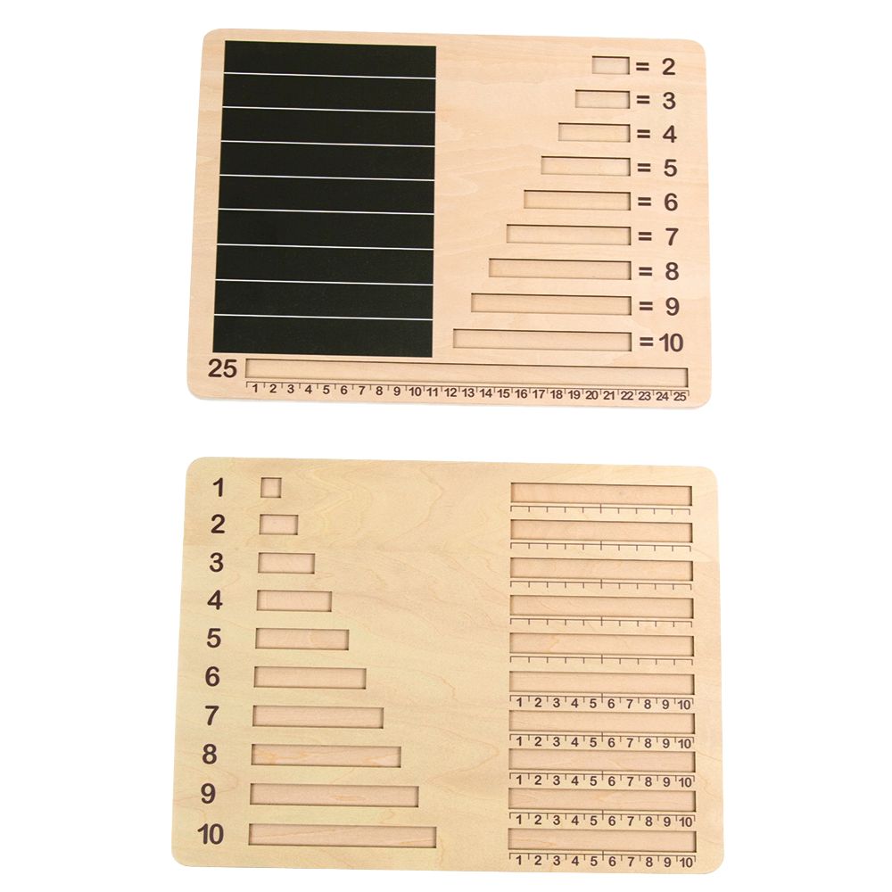 Andreu Toys - Fraction Bars Boards - 2pcs