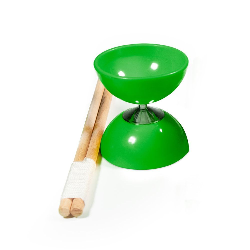 Dawson Sports - Juggling Bearing Diabolo With Sticks - Green