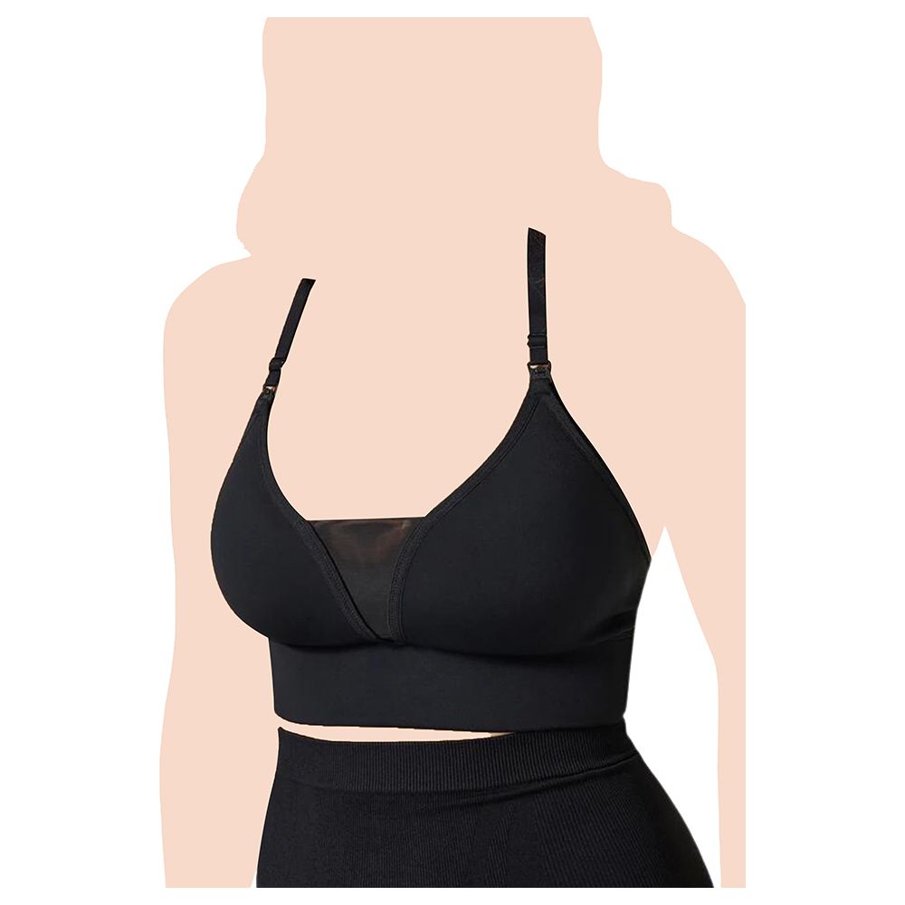 Mums & Bumps - Blanqi - Adjustable Racerback Nursing Bra - Black 