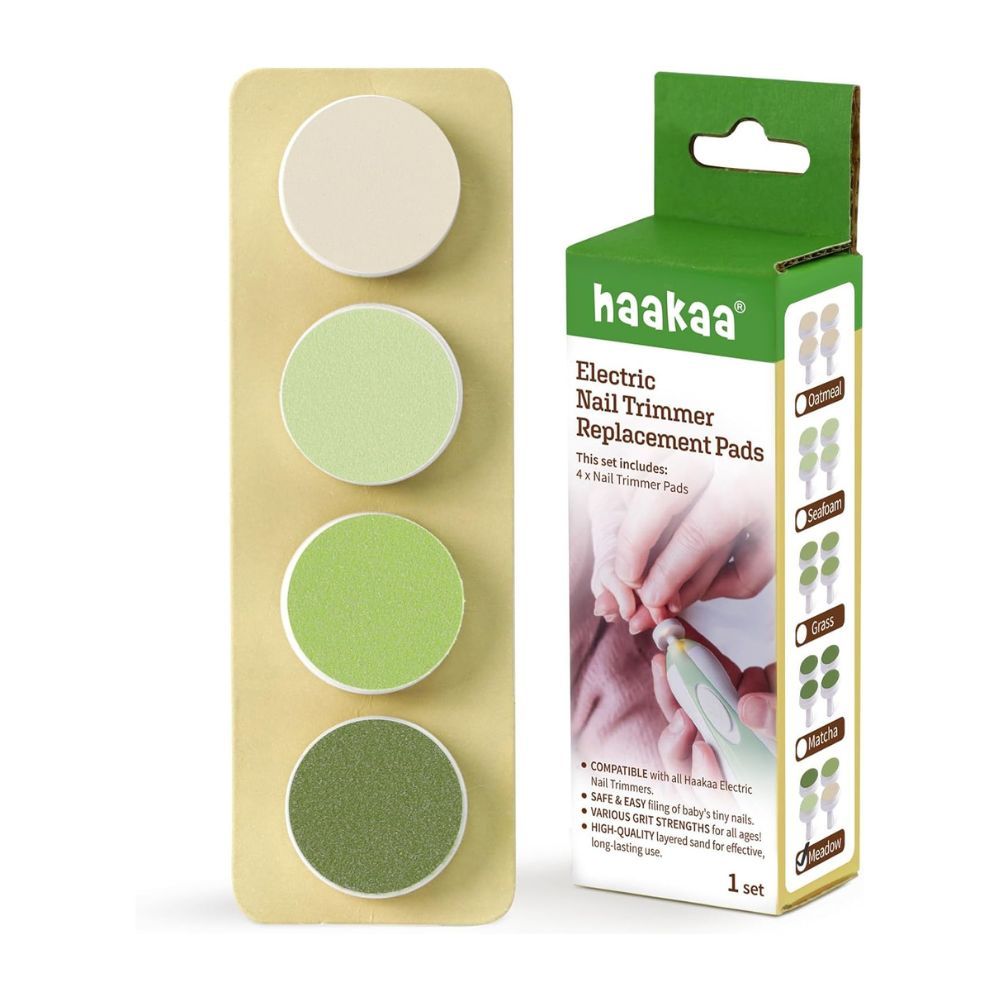 Haakaa - Baby Electric Nail Trimmer Replacement Pads - Meadow - 4pcs