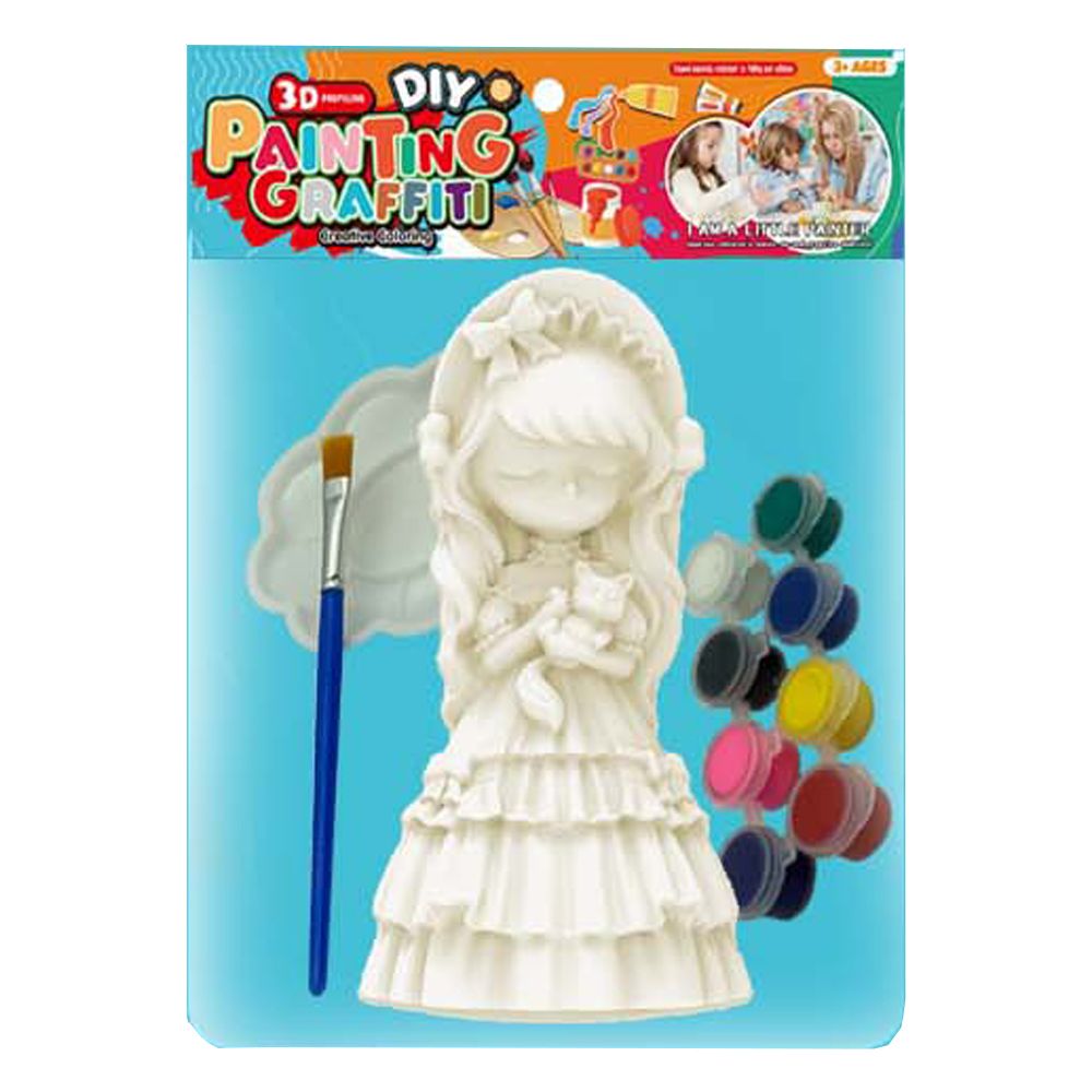 Stem - Little Girl Graffiti Craft 3D Profiling DIY Kit