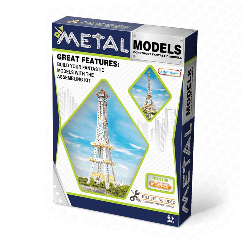 Stem - Metal Models Construction Kit - Eiffel Tower - 407pcs