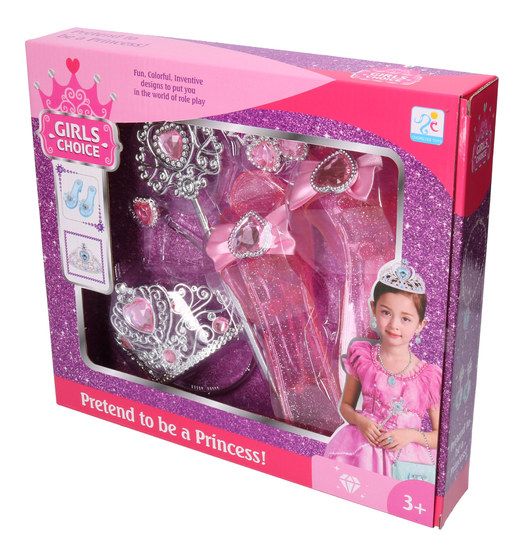 Stem - Pretend To Be A Princess Shoe Set - Pink