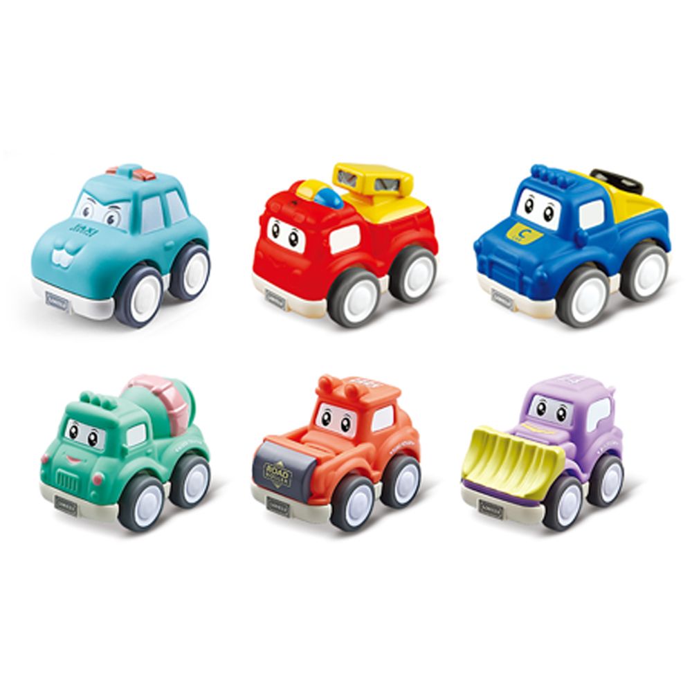 Stem - Cute Critters Pull-Back Cartoon Cars - 3pcs - Styles May Vary