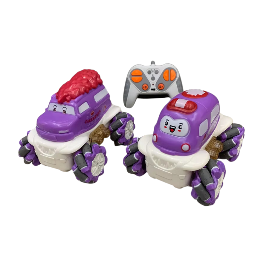 Stem - 1:36 Light Vinyl Stunt Car 1Pc - Purple - Style May Vary