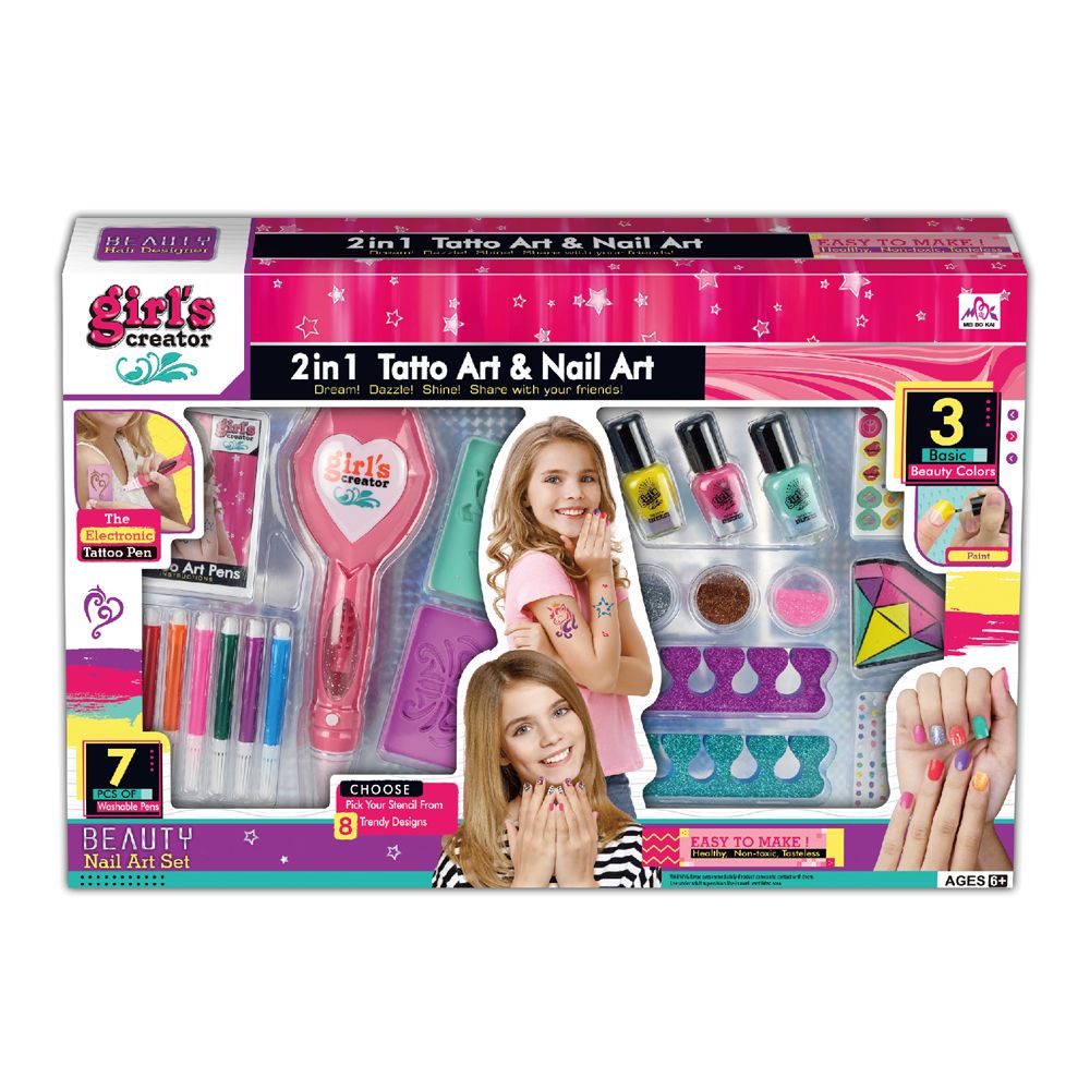 Stem - 2-in-1 Girl's Creator Tattoo And Nail Art Kit