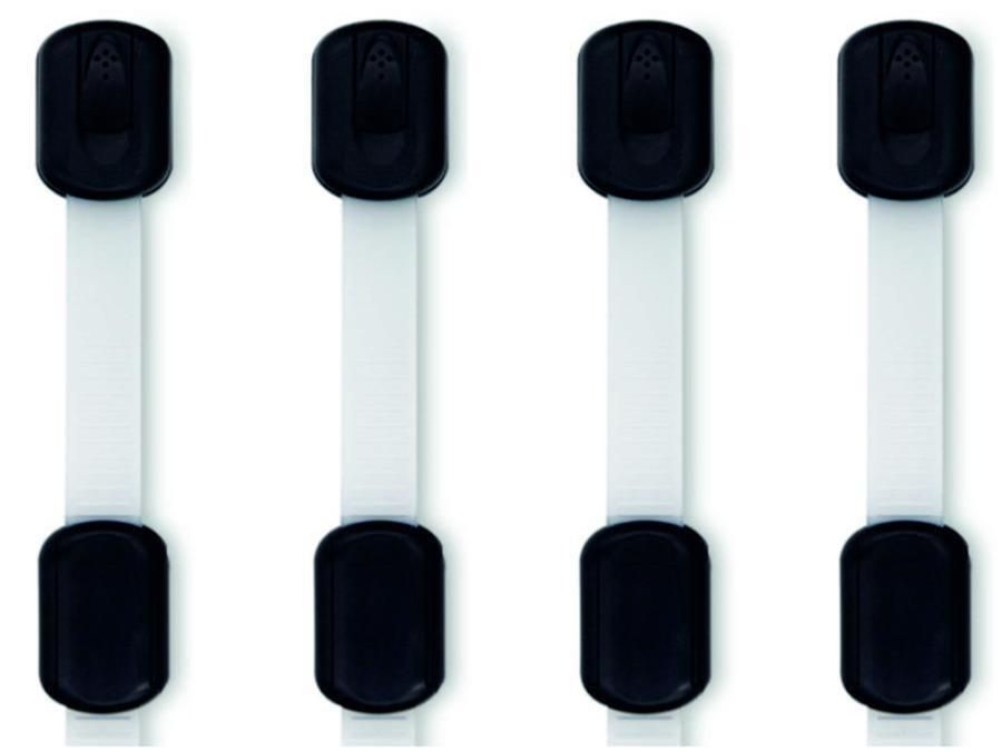 Pikkaboo - Baby Guard Ultimate Safety Lock - Black/White
 - 4 Pcs