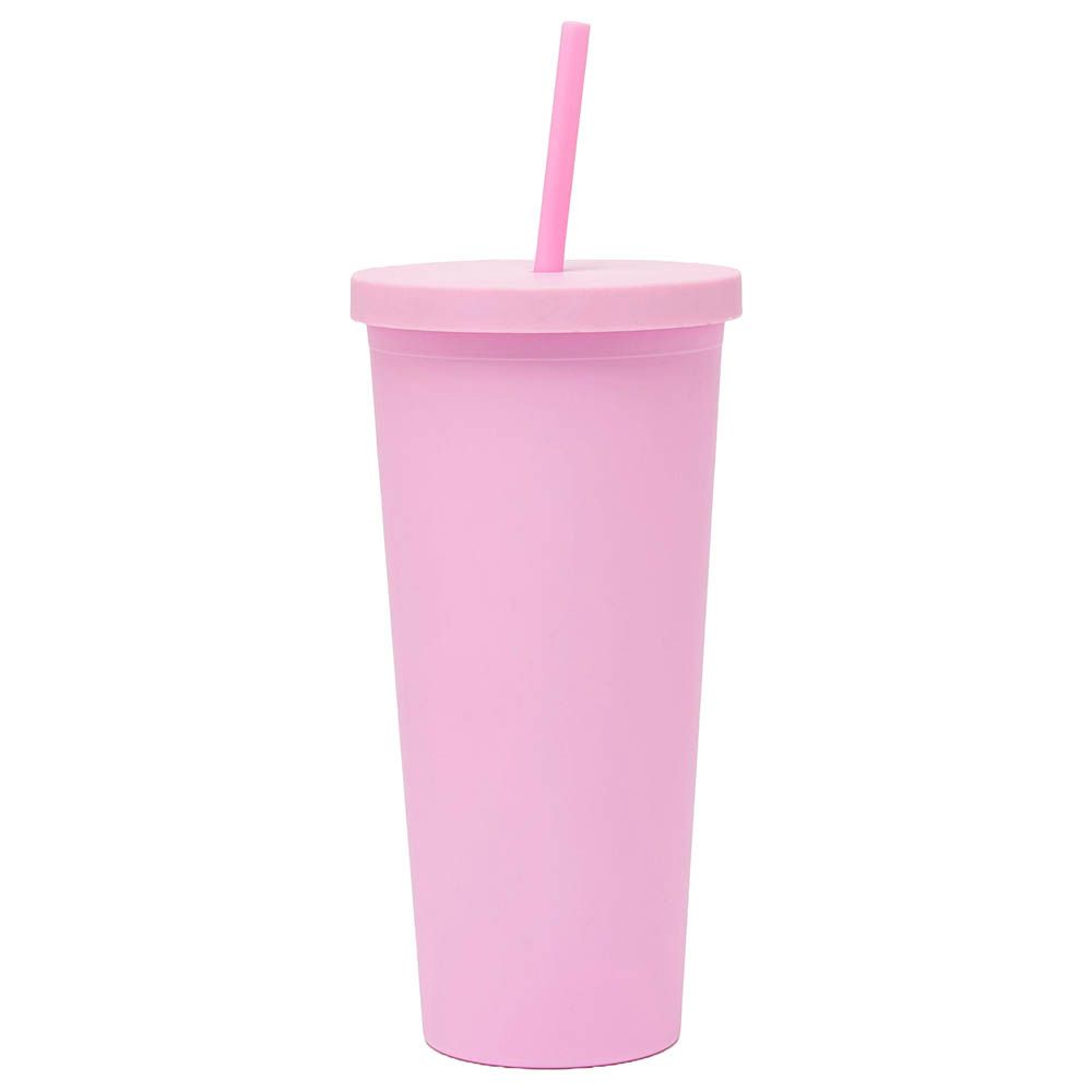 Prickly Pear - Sippy Plastic Cup - Pink - 710ml