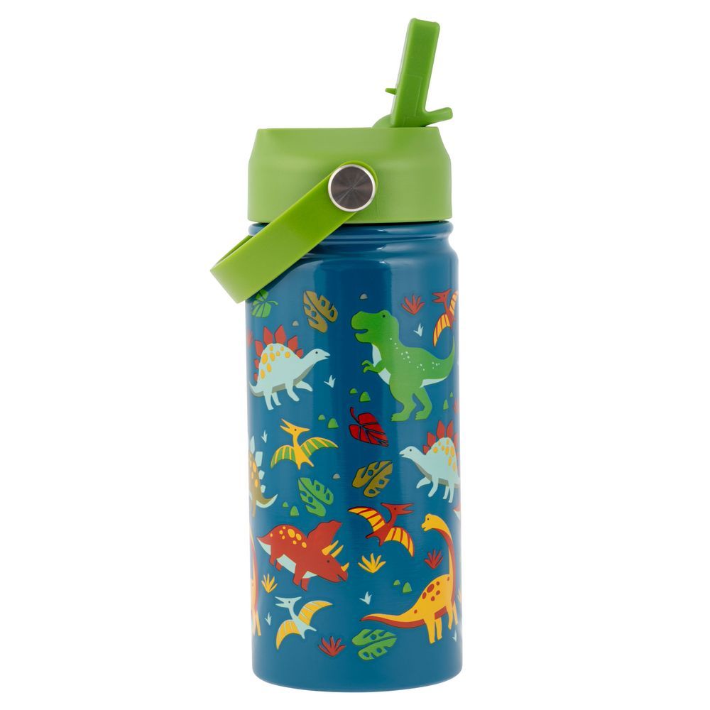 Stephen Joseph - Insulated Stainless Steel Bottle With Handle - 397ml - Dino