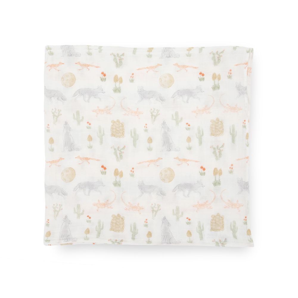 Little Unicorn - Single Cotton Muslin Swaddle - Desert Night