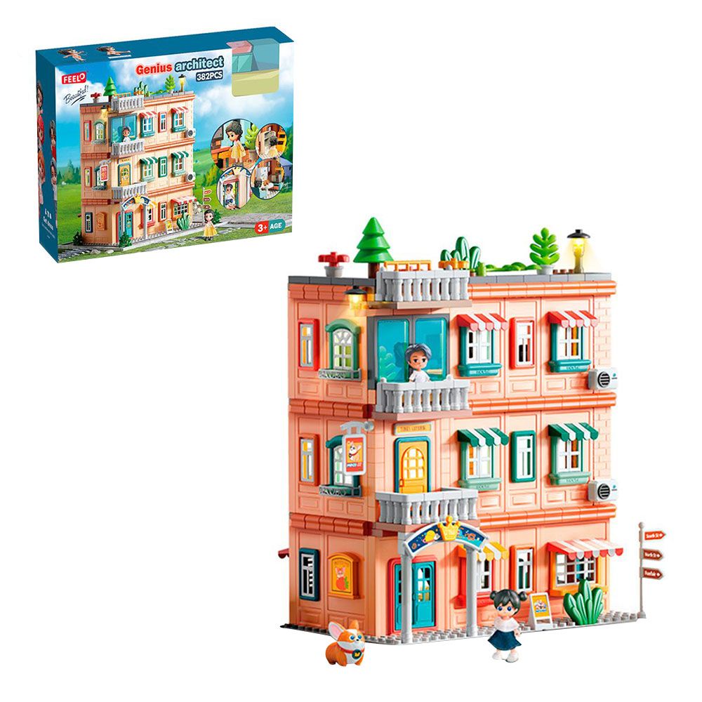 Feelo - City Dream House Building Blocks Set - 382 Pcs