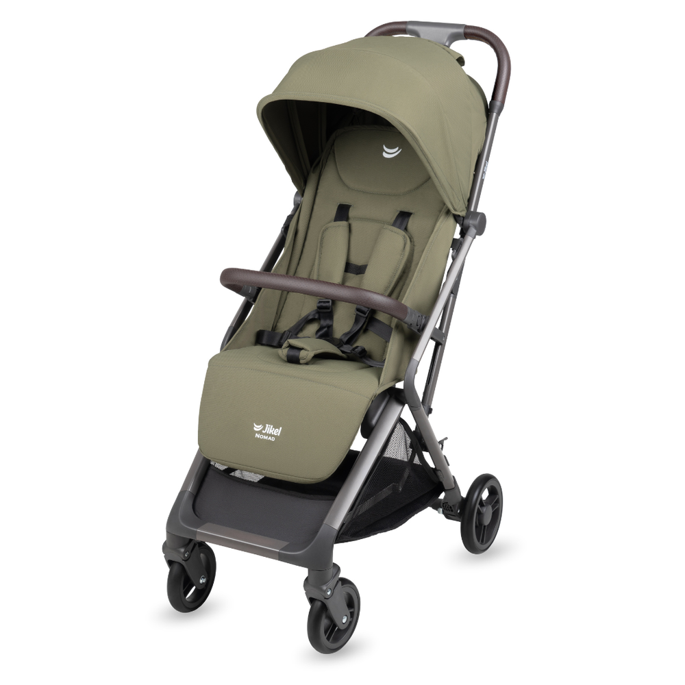 Jikel - Nomad AutoFold Lightweight Travel Stroller - Olive Green