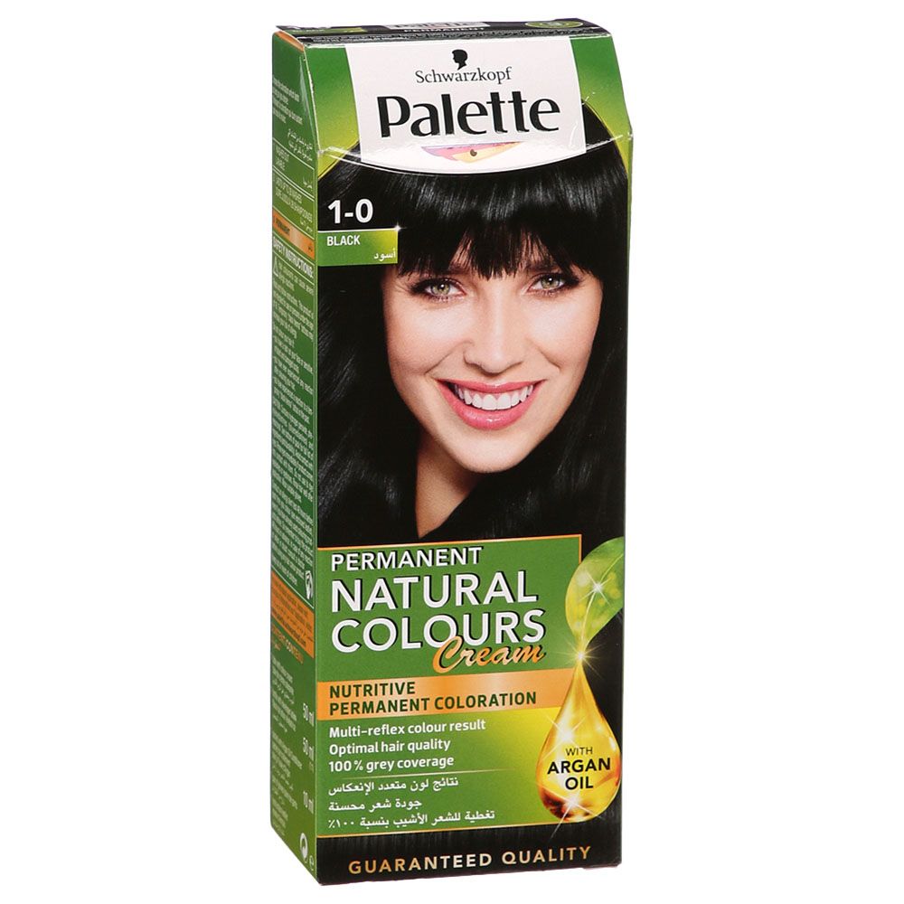 Henkel - Palette Permanent Naturals Color Creme - 1-0 Black