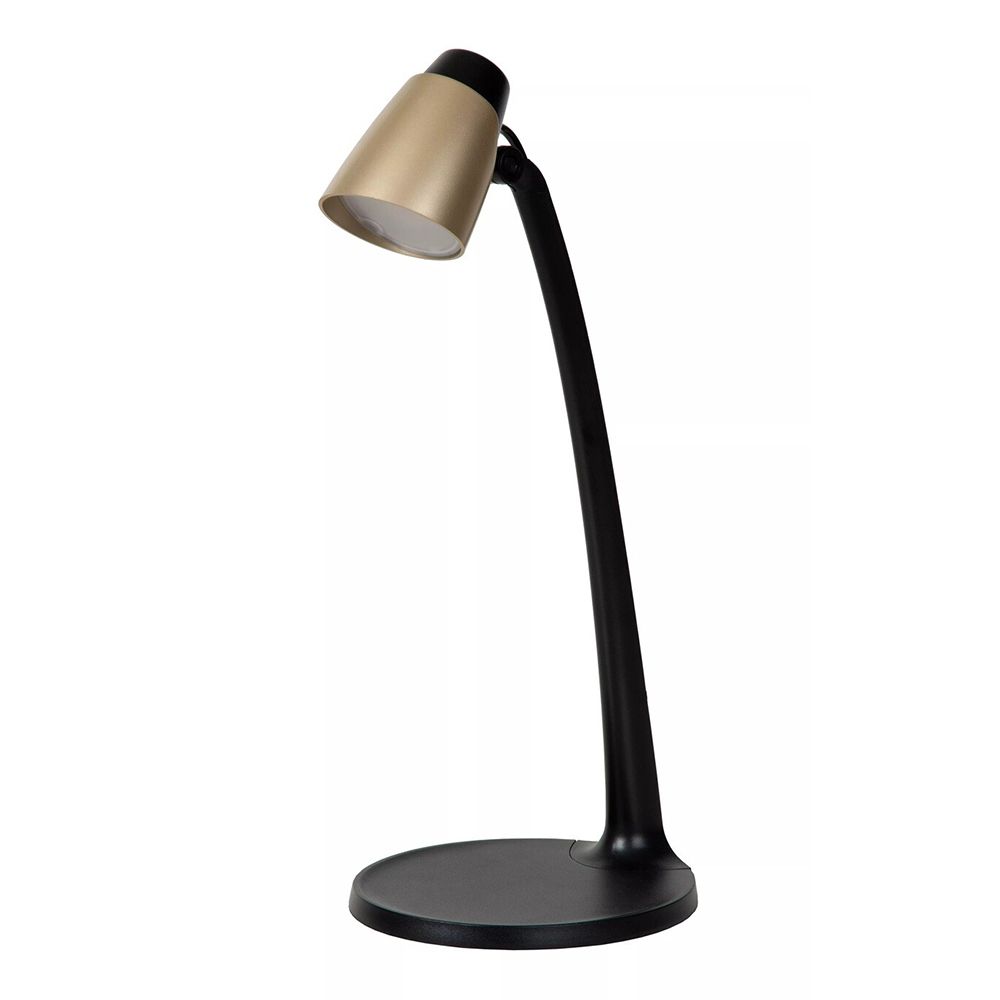 ChildrenLighting - Ludo 3000K LED Desk Lamp - Black/Brass - 4.5 Watts