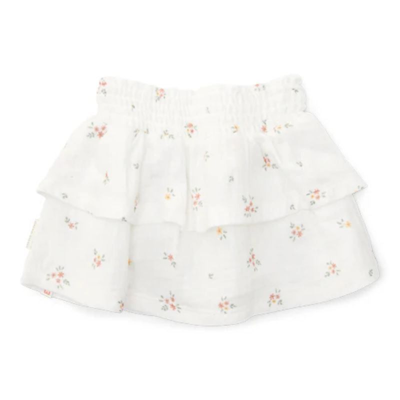 Little Dutch - Muslin Cotton Skirt - White Meadows