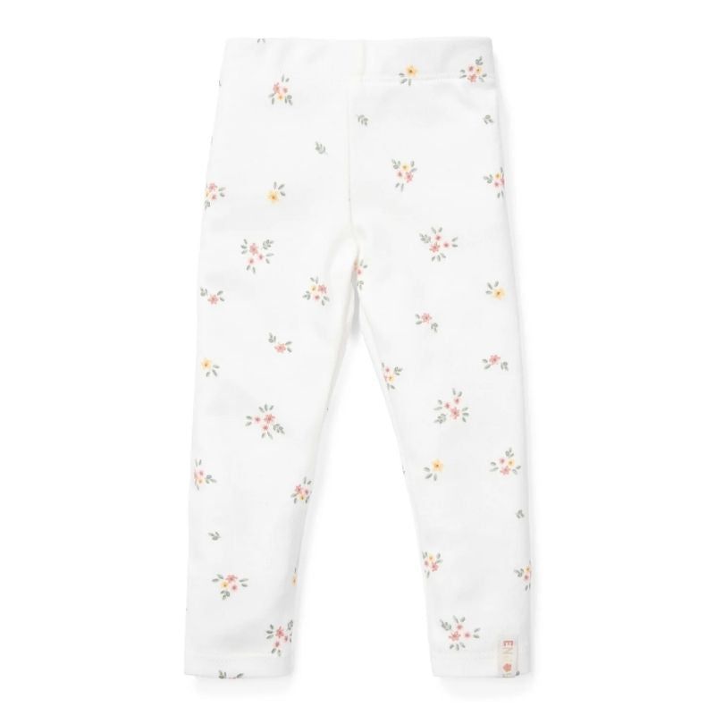 Little Dutch - Organic Cotton Leggings - White Meadows