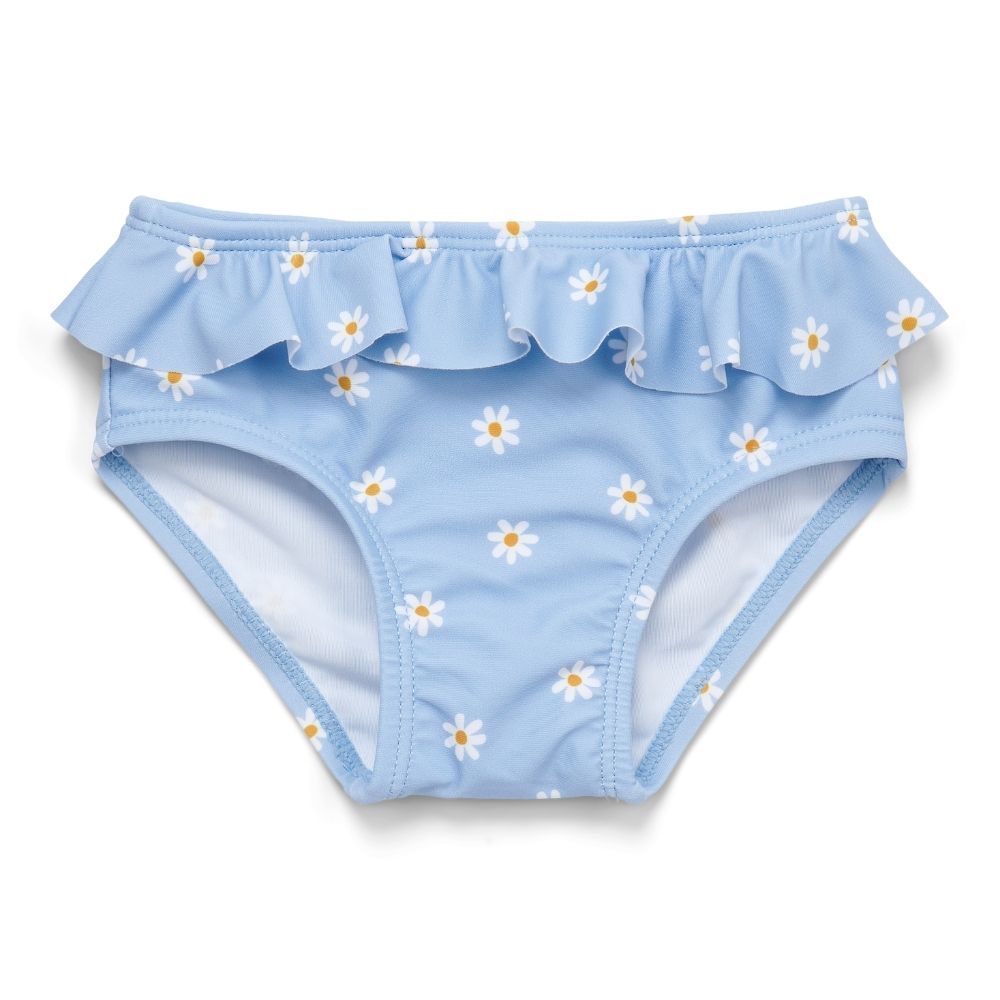 Little Dutch - Daisies Ruffles Bikini Swim Pant - Blue