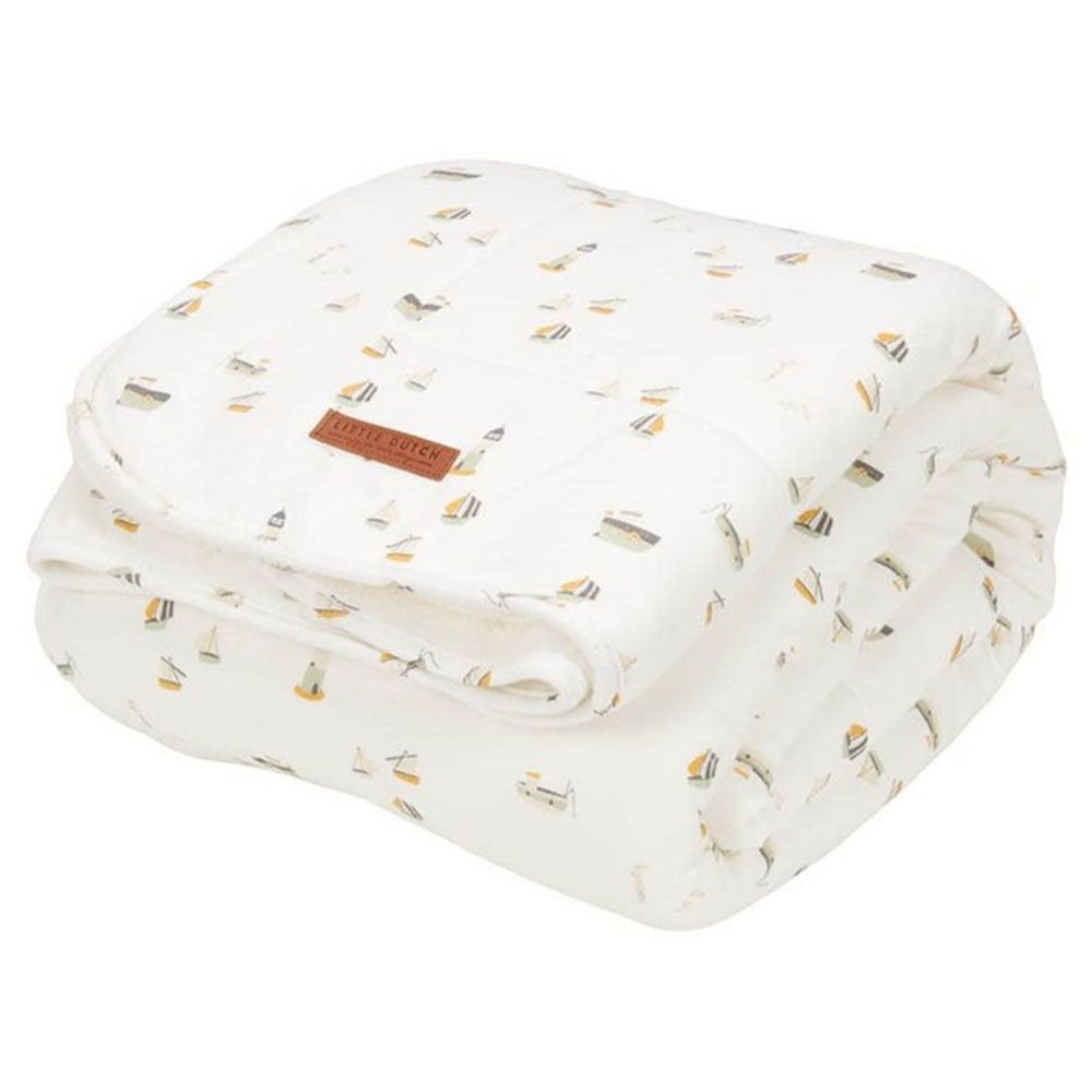 Little Dutch - Bassinet Blanket - Sailors Bay White