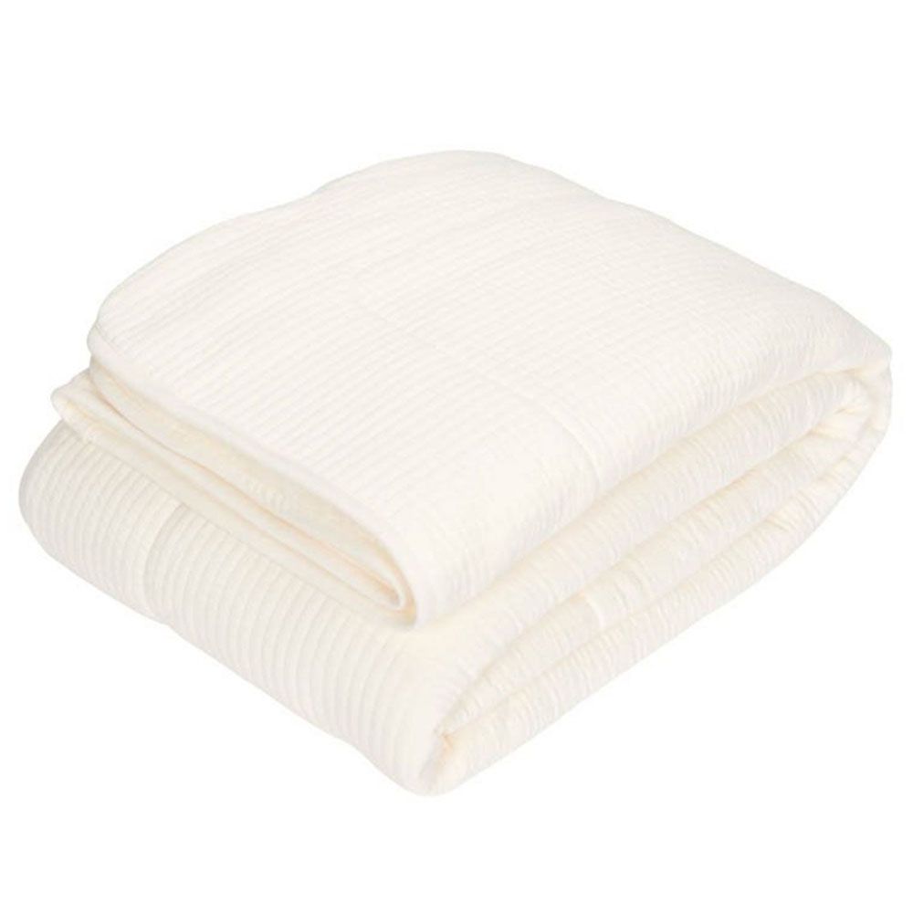 Little Dutch - Bassinet Blanket - Pure Soft White