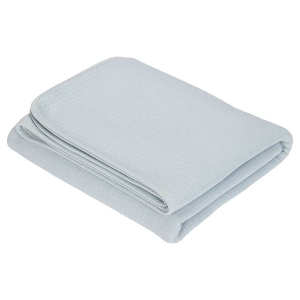 Little Dutch - Cot Summer Blanket - Pure Soft Blue