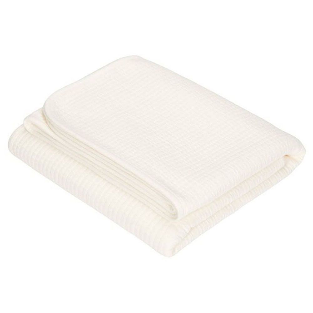 Little Dutch - Cot Summer Blanket - Pure Soft White